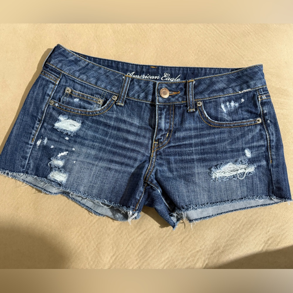 American Eagle Outfitters Blue Jean Cut-Off Shorts